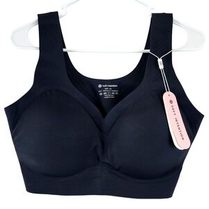 Soft Intention Jelly Wireless Full Coverage Bra Black 3XL NWT